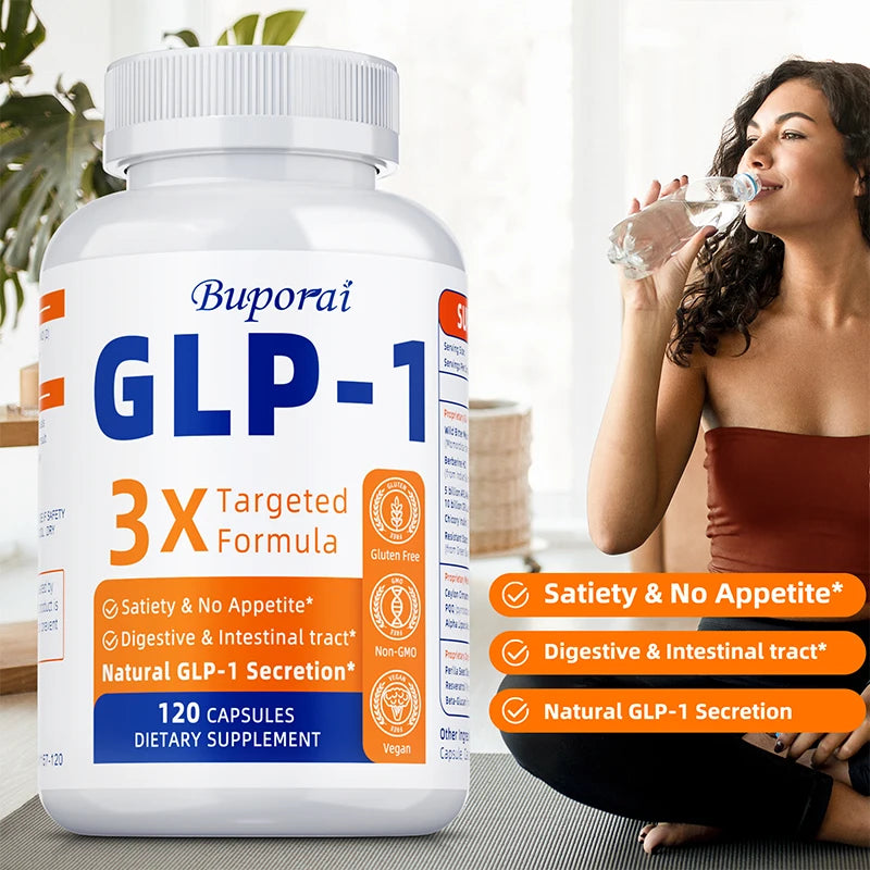 GLP-1 Supplements - Promotes Intestinal and Digestive Health, Enhances Immune Function, Supports Energy Metabolism, Antioxidant
