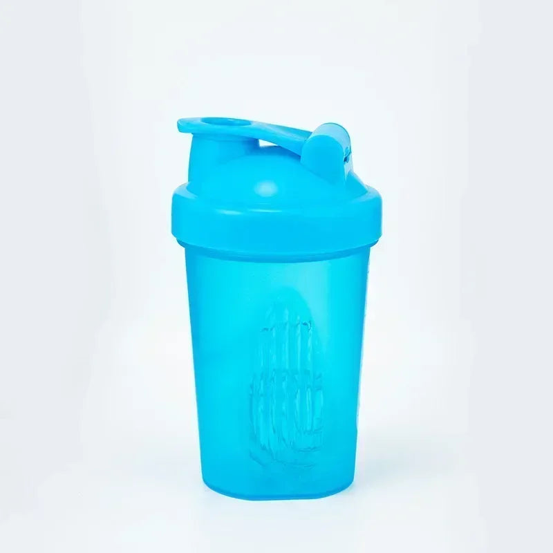 400ML Shaker Bottle Plastic Protein Shakes Bottle with Whisk Leakproof
