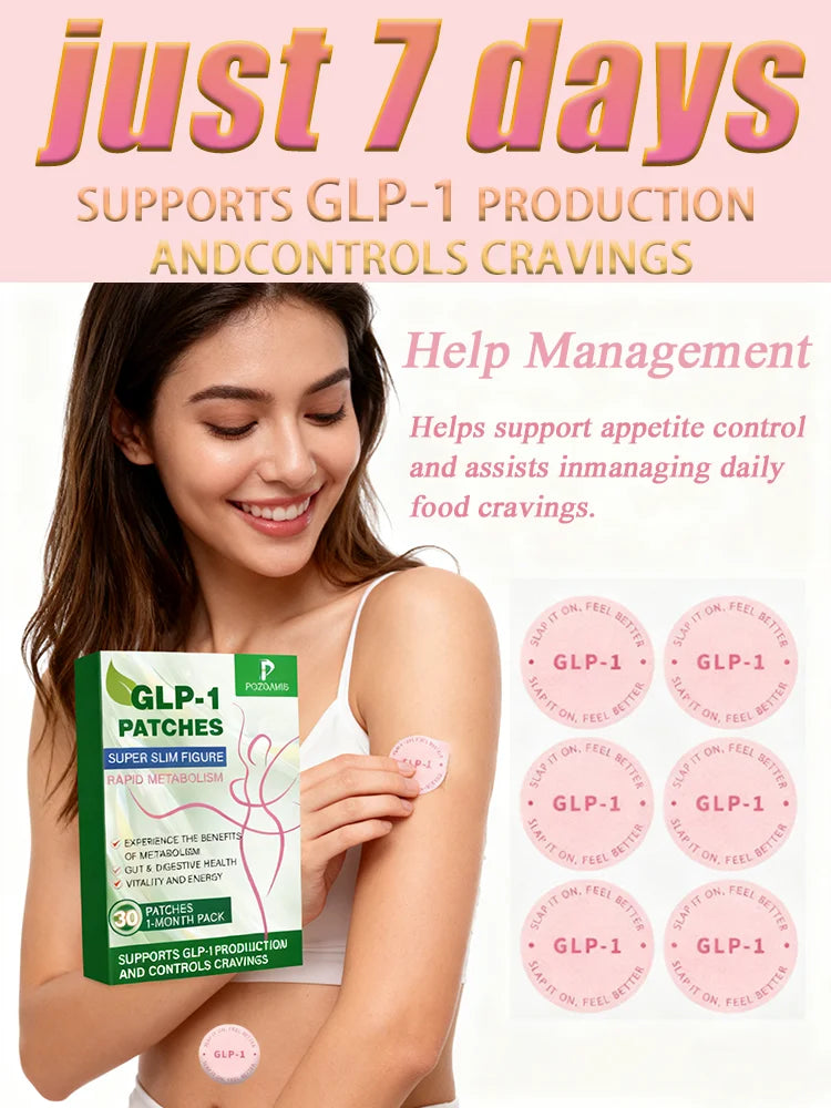 Can't control your cravings? All-natural GLP-1 patches easily control hunger and boost metabolism.