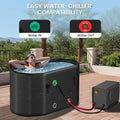 235 Gal Inflatable Cold Plunge Tub with Insulated Lid - Cold Water Therapy XXL Ice Bath Tub for Athletes Compatible Water Chiller