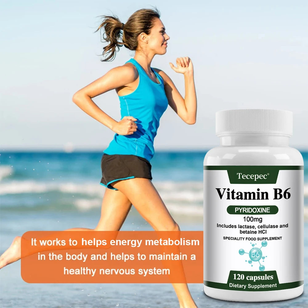Vitamin B6 Supplements - Supports The Immune System, Nervous System, Energy Metabolism, Healthy Mood - Path to Self-Improvement