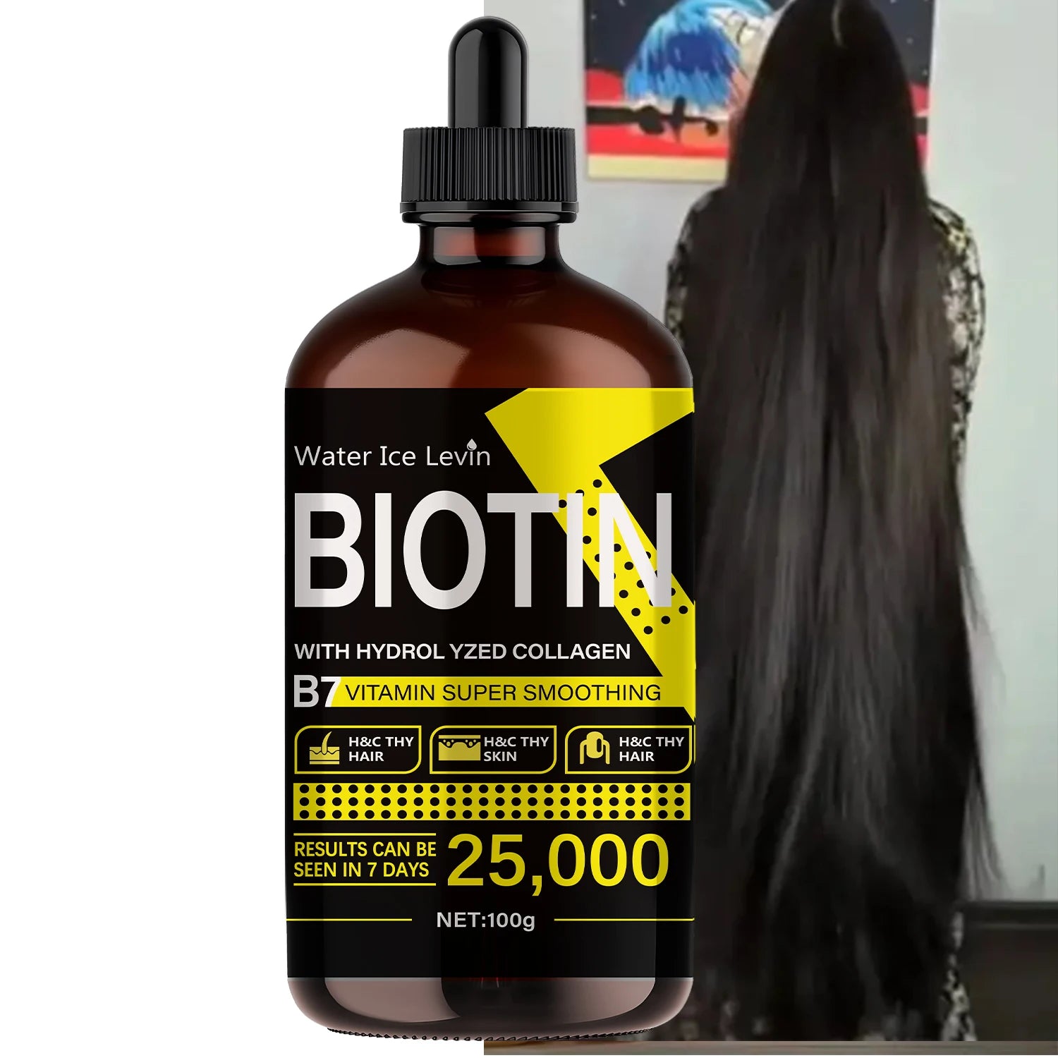 Biotin Hair Essential Oil - Pure Liquid Vitamins, Care Hair, Rejuvenating Hair - Unisex - Path to Self-Improvement