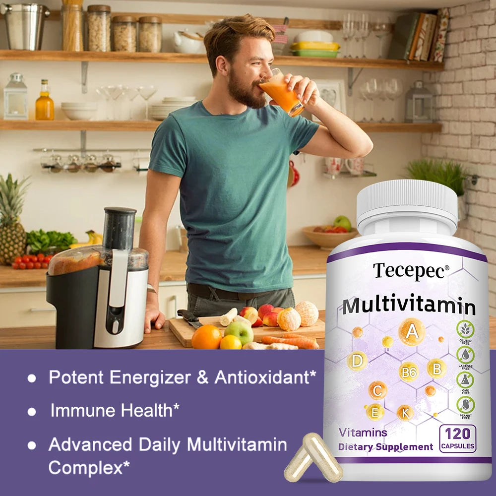 Multivitamins and Minerals - Powerful Antioxidants, Improves Digestion, Boosts Immune Function, and Boosts Energy Levels - Path to Self-Improvement