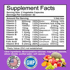 Men's Daily Multivitamin - 22 Vitamins & Minerals, Dietary Supplement for Immunity, Energy, Digestion, Skin, and Overall Health - Path to Self-Improvement