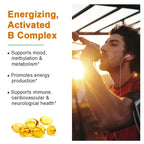 Vitamin B Complex - Supports Energy, Nervous System Health, Boosts Immunity, Antioxidant Supplement-120 Capsules - Path to Self-Improvement