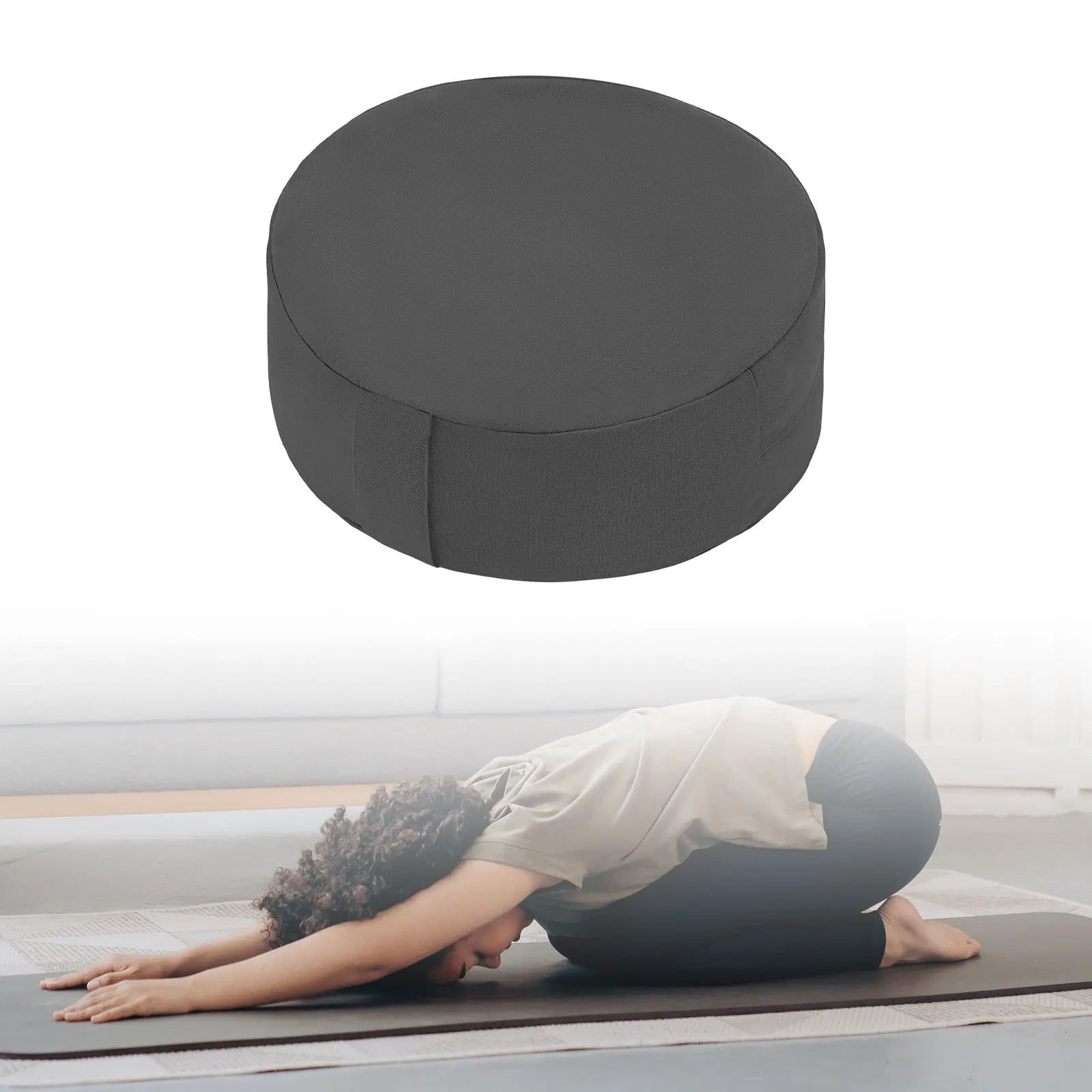 13 inch Meditation Cushion Round Floor Yoga Pillow Comfortable for sitting on floor for Indoor Bedroom Living Room Men Women