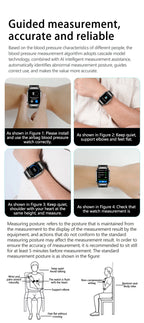 NEW Air Pump Airbag Blood Pressure Accurate Diagnosis Smart Watch ECG Temp Blood Fat Uric Acid Men Three High Monitor Smartwatch - Path to Self-Improvement