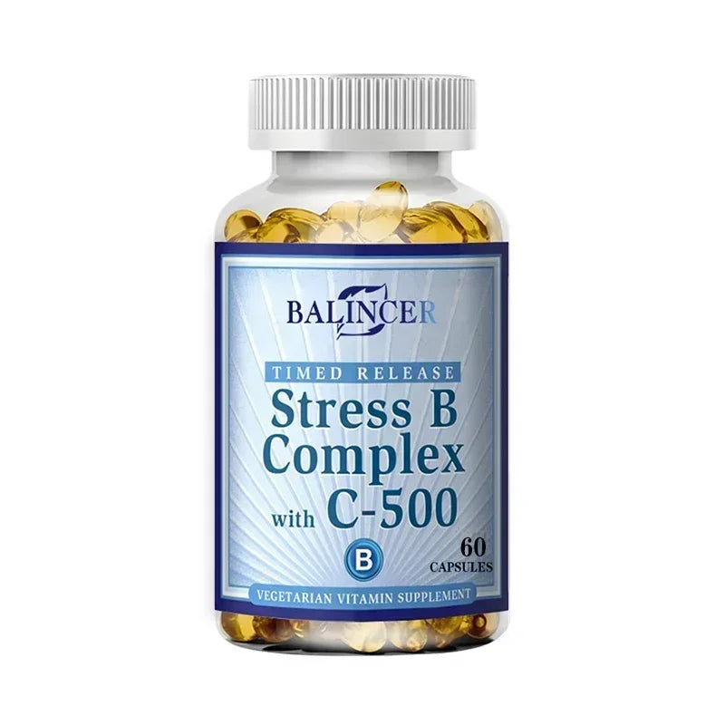 Vitamin B Complex - Supports Energy, Nervous System Health, Boosts Immunity, Antioxidant Supplement-120 Capsules - Path to Self-Improvement