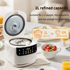MultiCooker Electric Rice Cooker 110V 220V Non-Stick Pot 1-3 People Mini Cooking Machine Steamed Smart Rice Cooker Kitchen 2L