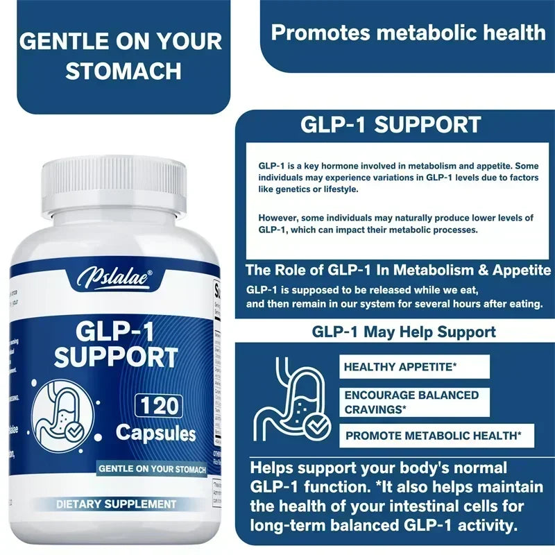 GLP-1 Support - Metabolic Supplement, Promotes Metabolism, Reduces Hunger, Enhances Satiety, and Improves The Digestive System