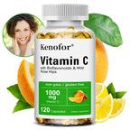 Vitamin C 1000mg - with Citrus, Rose hips,Immune System & Collagen High Potency Fat Soluble Ascorbic Acid Supplement - Path to Self-Improvement