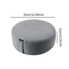 13 inch Meditation Cushion Round Floor Yoga Pillow Comfortable for sitting on floor for Indoor Bedroom Living Room Men Women