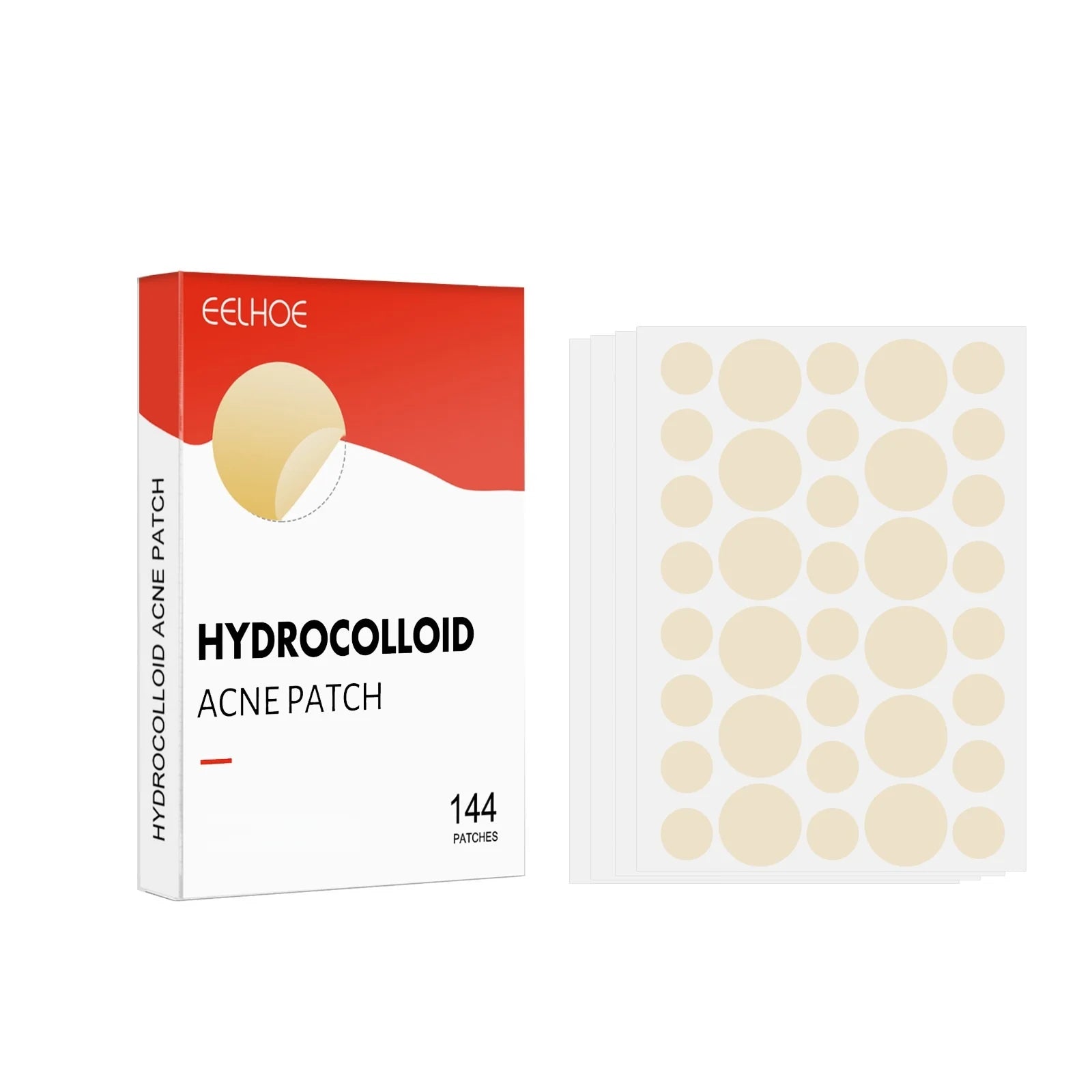 144 Patches Hydrocolloid Acne Pimple Patch Round Shape for Covering Zits and Blemishes - Path to Self-Improvement