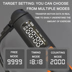 2 In 1 Counting Jump Smart Jump Rope with Digital Counter, HD Screen, Rechargeable Battery for Indoor/Outdoor Fitness