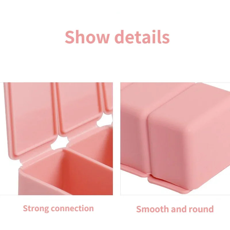 Weekly Pill Organizer Travel Daily Pill Box Medicine Organizer 7 Day for Vitamins and Prescriptions