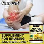 Arnica Montana Capsules - Suitable for Bruises and Swelling, Relieves Pain, Improves Mood, and Boosts Immunity - 120 Capsules - Path to Self-Improvement