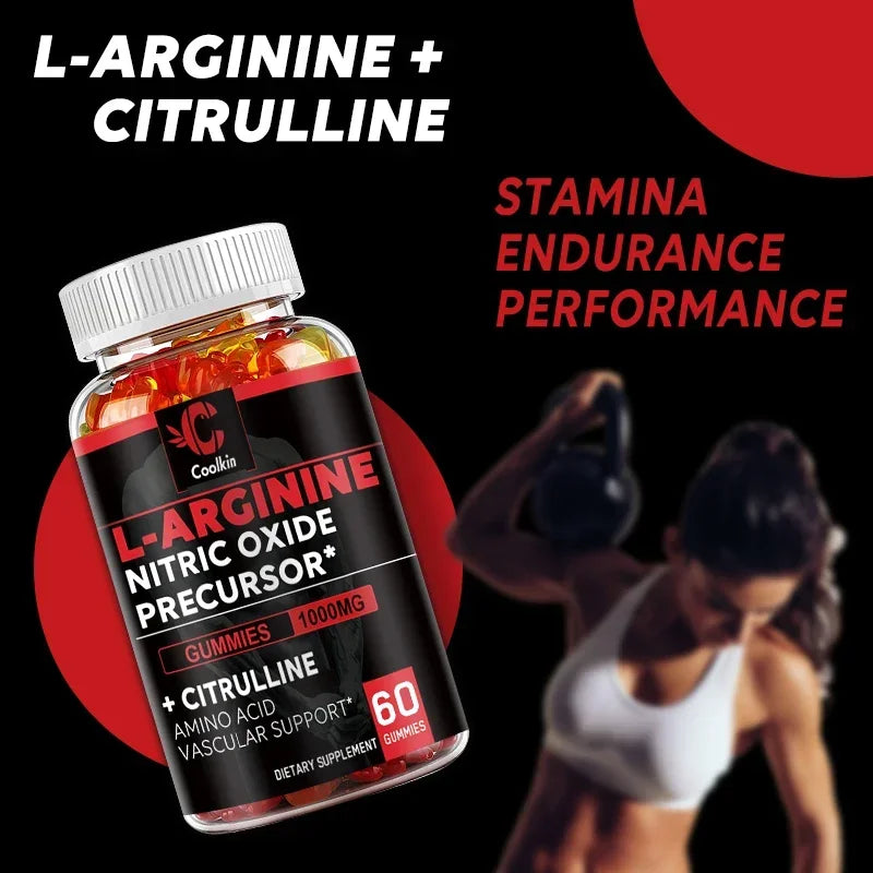 L-Arginine Supplement - Strengthens Muscles and Supports Blood Flow, Circulation, Nutrient Delivery and PumpingCapsules