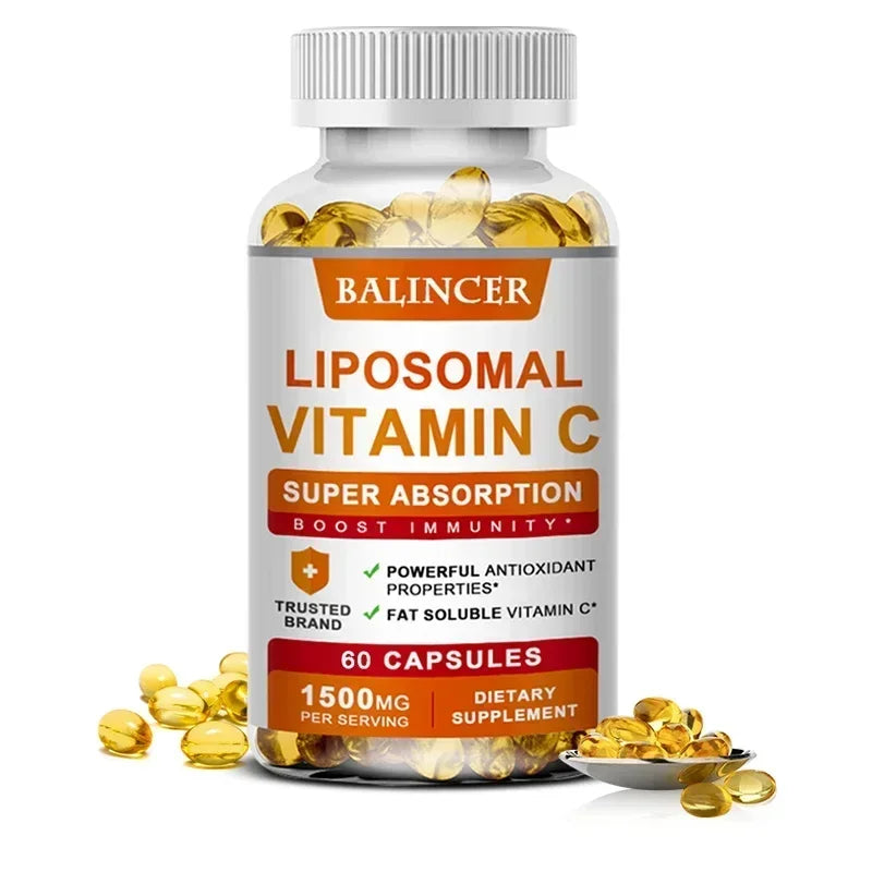 Liposomal Vitamin C Supplement - Easily Absorbed, Fat-Soluble Vitamin C, Antioxidant, Support Immune System, Promote Skin Health - Path to Self-Improvement