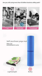 Chamois Yoga Mat Collapsible Portable Suede Yoga Towel Dance Movement Fitness Jump Rope Non-slip Floor Mat Exercise Mat  Gym Mat - Path to Self-Improvement