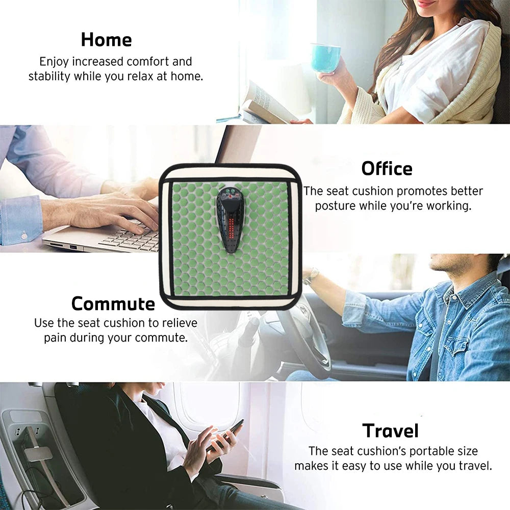 Pelvic Floor Buttock Muscle Massage Pad infrared Heated jade Mat Therapy Prostate Massage Pad pain Relief Tool Good For Heath - Path to Self-Improvement