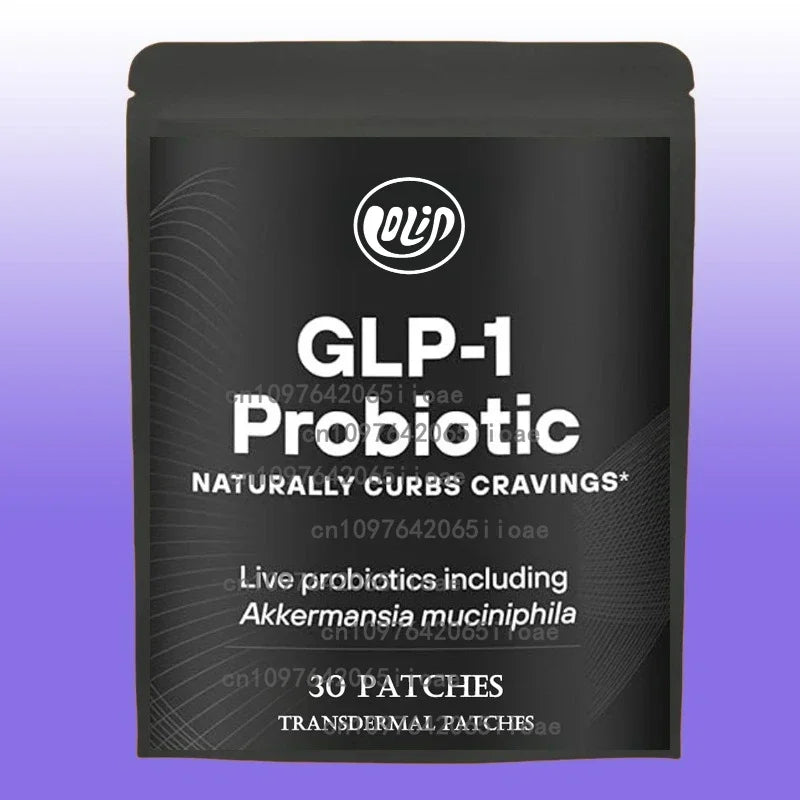 30 Patches GLP-1 Transdermal Patches Support for Women & Men, GLP1 Probiotic for Immune, Gut, Energy, Overall Health