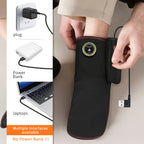 Wireless Ankle Heating Pad Electric Vibration Massage Heated Foot Hand Wrap for Wrist Ankle Rechargeable Heating Wristband Brace - Path to Self-Improvement