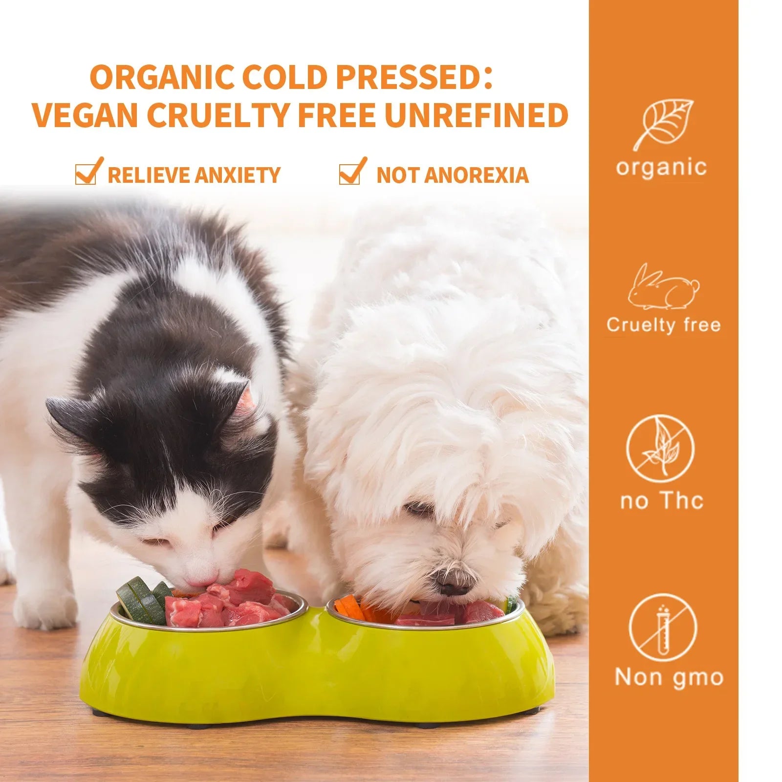 Natural Organic Calming Drops - Pet Anxiety Relief Blend Essential Oil For Dogs Cats - Path to Self-Improvement