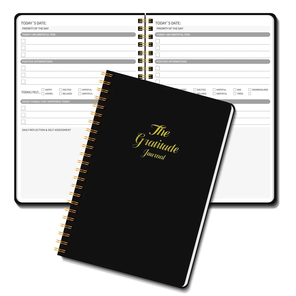 Gratitude Journal - Daily Mood Tracker & Positivity Planner - Path to Self-Improvement