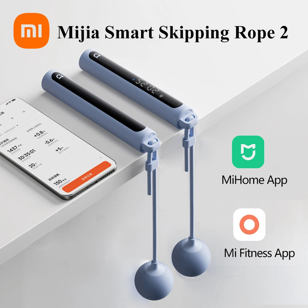 Xiaomi Mijia Smart Skipping Rope 2 Jump Rope Digital Display Counting Works With MiHome App Mi Fitness App