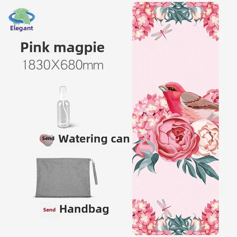 Chamois Yoga Mat Collapsible Portable Suede Yoga Towel Dance Movement Fitness Jump Rope Non-slip Floor Mat Exercise Mat  Gym Mat - Path to Self-Improvement