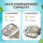 Medicine Pill Organizer Travel Airtight Pill Box for Purse Vitamin