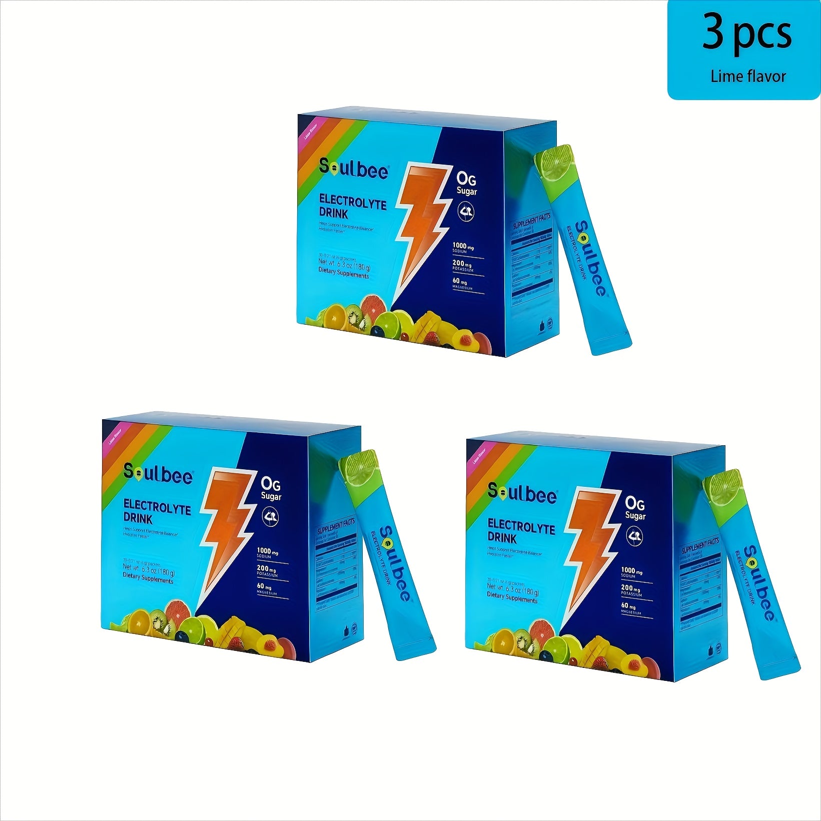 30-Pack Zero Sugar Electrolyte Sports Drink - Natural Fruit Flavors (Strawberry, Orange, Grape, Blueberry, Raspberry) - High-Efficiency Hydration with Potassium, Magnesium & Sodium - No Artificial Sweeteners, No Artificial Co