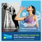 30-Pack Zero Sugar Electrolyte Sports Drink - Natural Fruit Flavors (Strawberry, Orange, Grape, Blueberry, Raspberry) - High-Efficiency Hydration with Potassium, Magnesium & Sodium - No Artificial Sweeteners, No Artificial Co