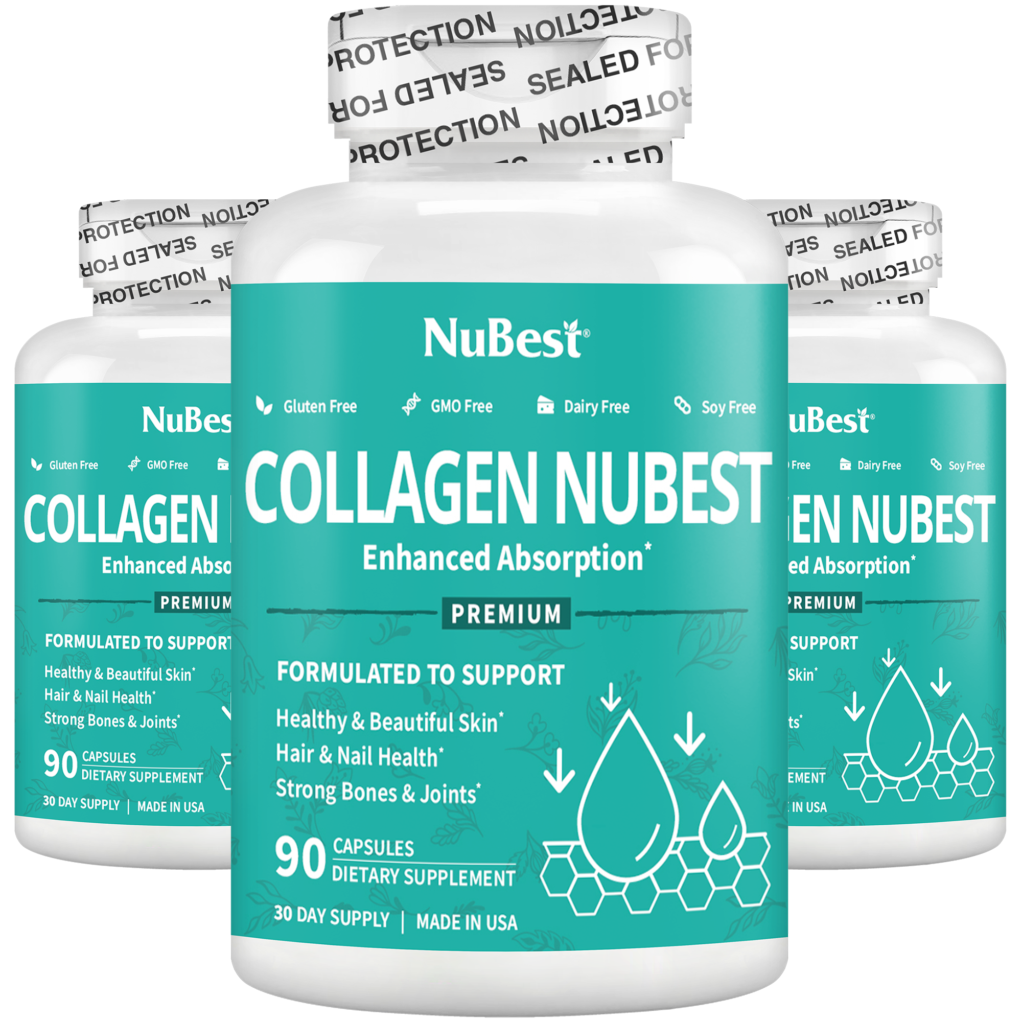Collagen NuBest, Healthy Skin, Hair & Nails, 90 Capsules