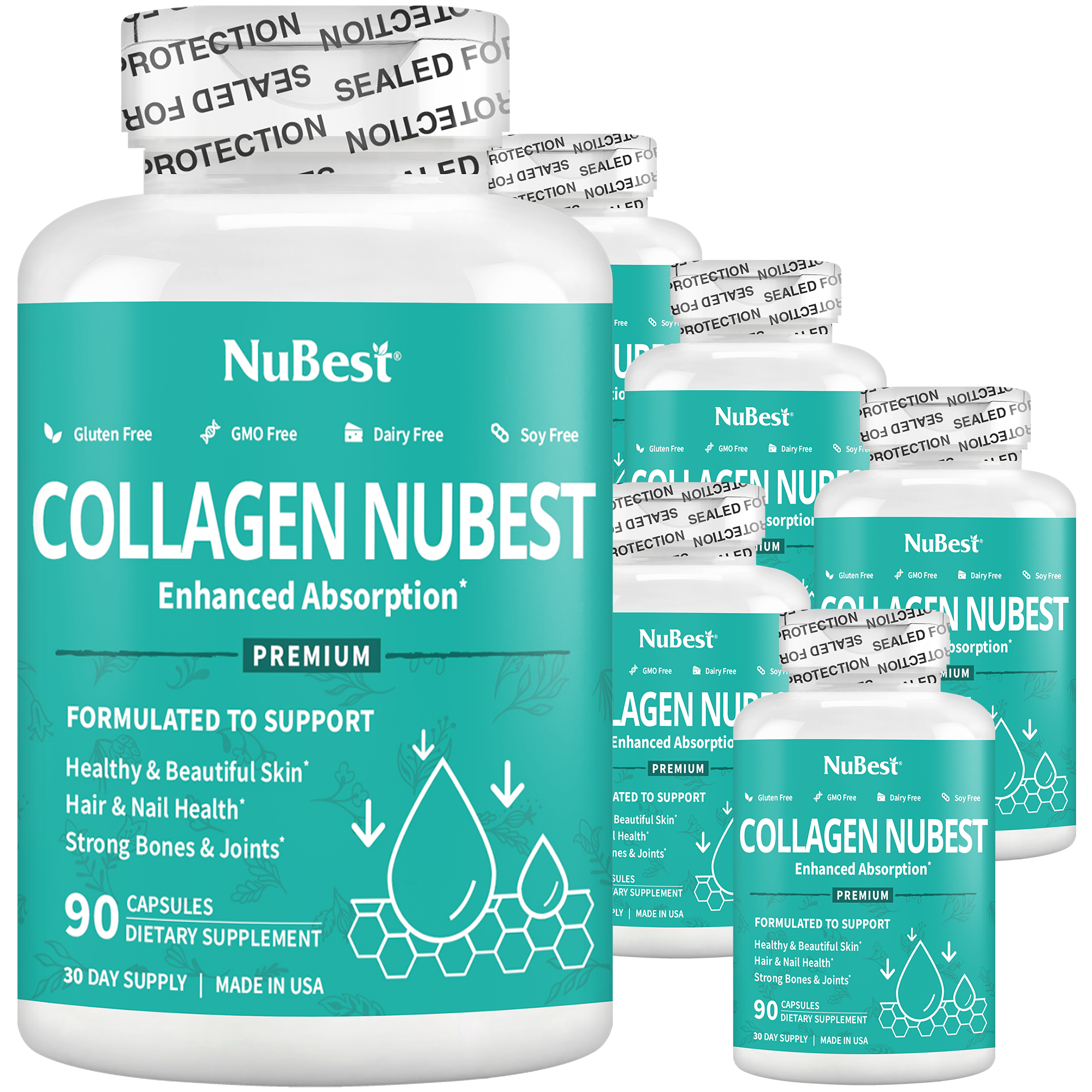 Collagen NuBest, Healthy Skin, Hair & Nails, 90 Capsules