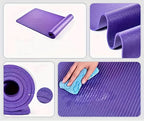 1pc Solid Color Non-Slip Soft Yoga Mat, 10MM Thickness Fitness Mat, Suitable For Gymnastics, Exercise, Pilates - Path to Self-Improvement