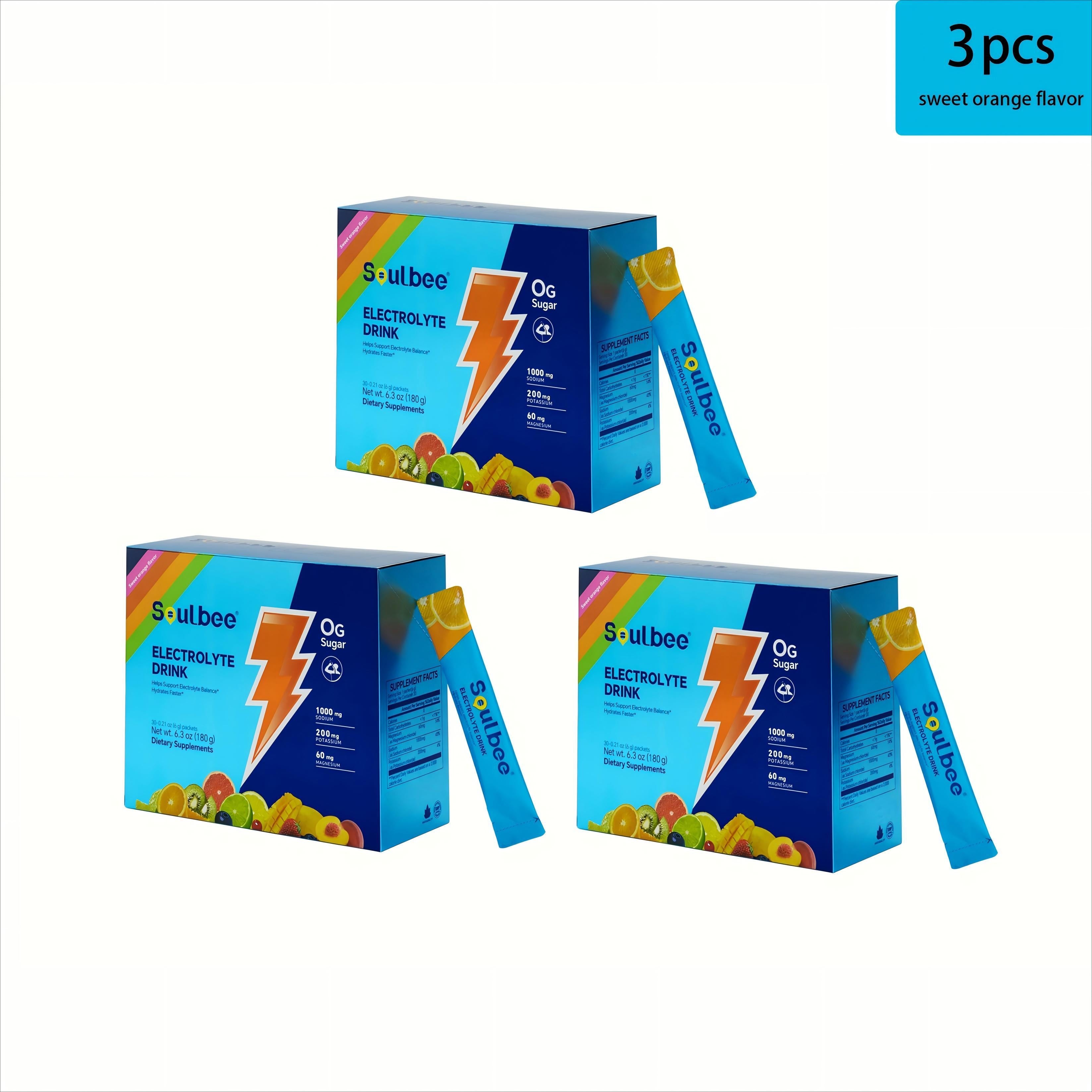 30-Pack Zero Sugar Electrolyte Sports Drink - Natural Fruit Flavors (Strawberry, Orange, Grape, Blueberry, Raspberry) - High-Efficiency Hydration with Potassium, Magnesium & Sodium - No Artificial Sweeteners, No Artificial Co
