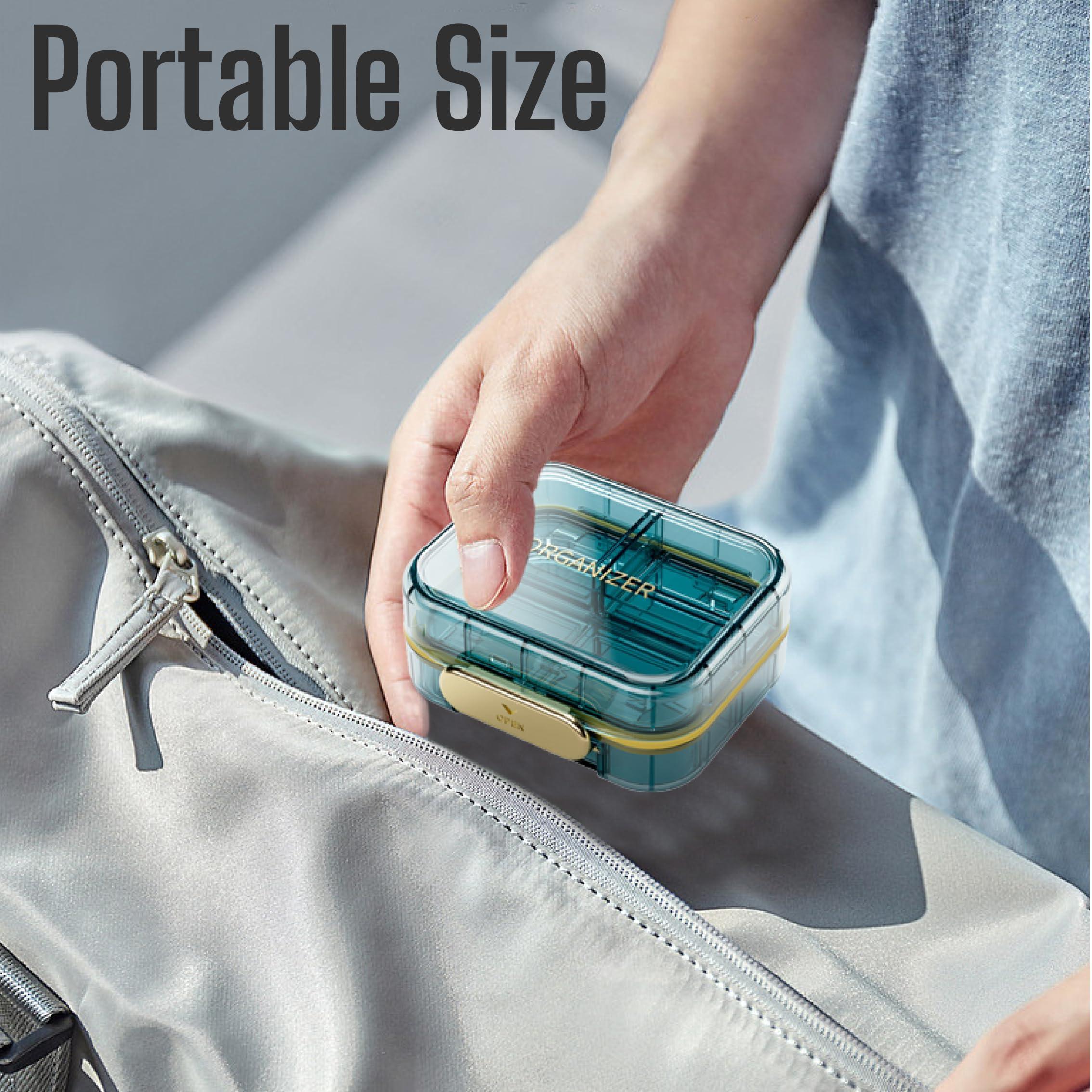 Medicine Pill Organizer Travel Cute Pill Container Small Pill Box for Vitamins