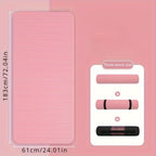 1pc Solid Color Non-Slip Soft Yoga Mat, 10MM Thickness Fitness Mat, Suitable For Gymnastics, Exercise, Pilates - Path to Self-Improvement