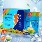 30-Pack Zero Sugar Electrolyte Sports Drink - Natural Fruit Flavors (Strawberry, Orange, Grape, Blueberry, Raspberry) - High-Efficiency Hydration with Potassium, Magnesium & Sodium - No Artificial Sweeteners, No Artificial Co