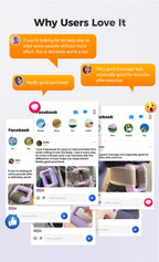 Multifunctional Full-Body Fascia Ring,Fascia Gun Massage Ring With Belt For Fat Burning&Shaping Weight Loss Body Shaping Instrum - Path to Self-Improvement