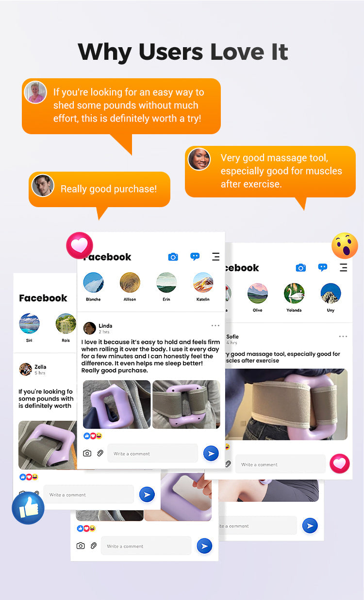 Multifunctional Full-Body Fascia Ring,Fascia Gun Massage Ring With Belt For Fat Burning&Shaping Weight Loss Body Shaping Instrum - Path to Self-Improvement