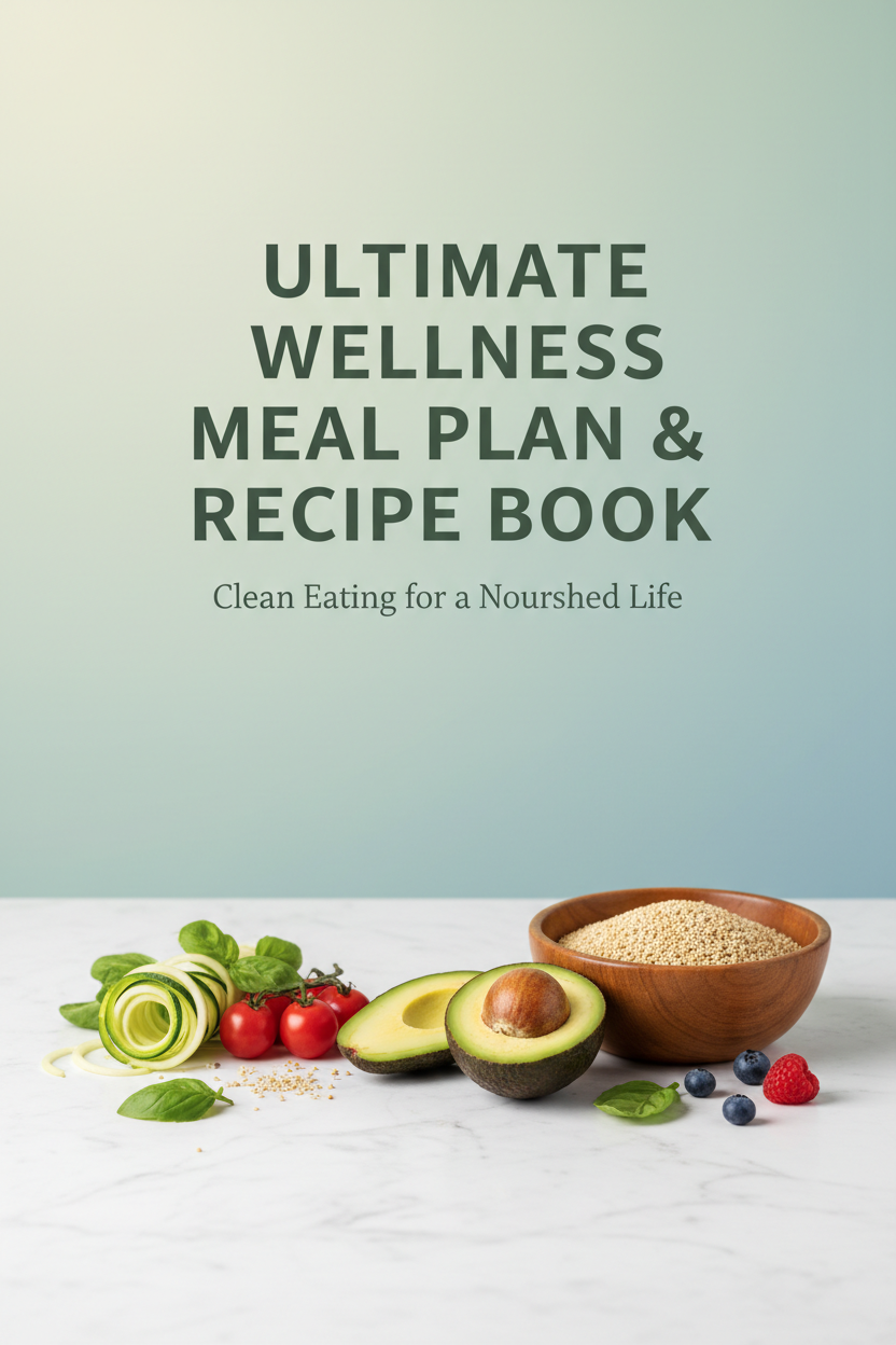 Ultimate Wellness Meal Plan & Recipe Book - Complete 6-Month Transformation System